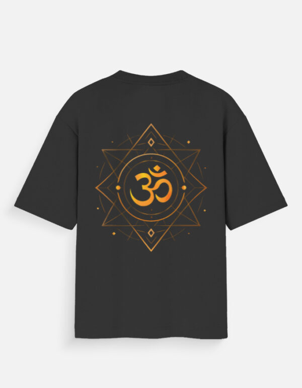 Om Sacred Geometry T-Shirt | Spiritual Energy Mandala Design | Xstyle.store | Unisex Oversized Standard T-Shirt
