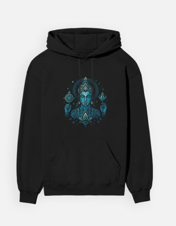 Vishnu Art Unisex Hoodie – Modern Geometric Design | Unisex Hoodie